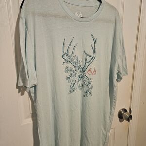 Realtree Light Blue Deer Graphic Tee